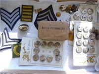 Military patches, medals & buttons