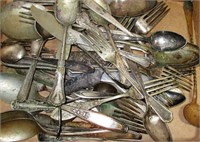 Lot of Antique Silverplate Utensils