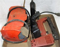 Bench Grinder and Electric Stapler Lot