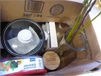 Misc. items: rice cooker (never used), vase, dried