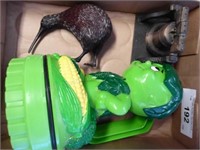 Misc. items: Green Giant flashlight - wood kiwi bi