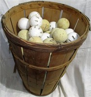 Vintage Basket of Balls