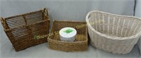 3 Baskets & Round Cat Box