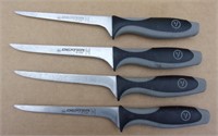 4 Rubber Handle Boning Knifes