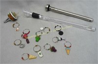 Wine Stopper, Beer Cooler, Wine Glass Jewels