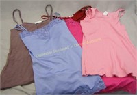 4 Ladies XS & S Camisoles / 1 Med. Tank