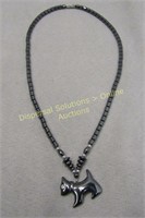 Scottie Dog Black Necklace