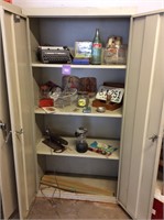 Storage Cabinet with Vintage Finds