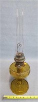 Aladdin Washington Drape Filigree Stem Amber Lamp