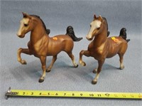 2- Breyer Trotting Horses