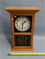 IH Farmall Wooden Batt. Clock 19"t