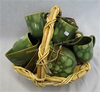 Basket of Square Dishes