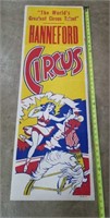 Antique Circus Poster 42" x 14"