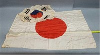 Antique South Korea- 24" & Japanese-40" Flags