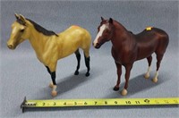 2- Standing Breyer Horses