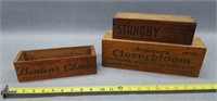 3- Wooden Cheese Boxes