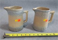2- Red Wing Cherry Band Pitchers 6"t- both