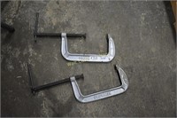 C Clamps 8" Columbian Lot of 2