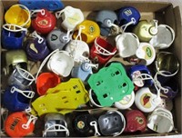 Lot of Vintage NFL Football Team Helmets