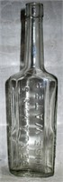 Rose Water Kingston Jamaica Embossed Glass Bottle