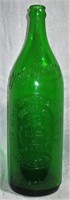 Pawtucket RI Berry Water Green Embossed Bottle