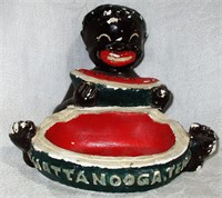 Chalkware Chattanooga TN Black American Ashtray