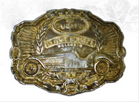 Vintage Brass Bugatti Belt Buckle