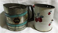 Pair of Vintage Flour Sifters