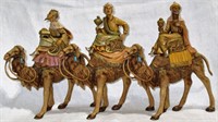 Vintage Fontanini Italy Molded Plastic 3 Wise Men