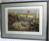 John Falter East Meets West Vintage Railroad Print