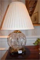 WATERFORD LAMP BRASS BASE AND FINIAL 18" H