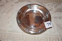 STERLING DISH MONOGRAMED 5 1/2"