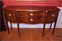 SIDEBOARD THOMASVILLE INLAY FRONT BRASS GALLERY