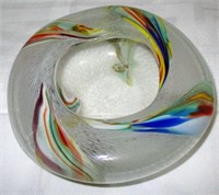 Blown Art Glass Ashtray