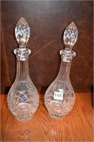 BOHEMIA DECANTERS CLEAR CRYSTAL