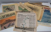 Mount St. Hellen's Eruption Newspapers