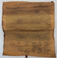 Replica of Declaration of Independence