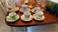 LOT OF 5 DEMITASSE CUPS AND SAUCERS