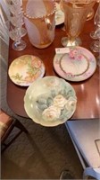 3 PORCELAIN FLORAL PLATES