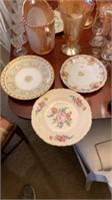 3 PORCELAIN DINNER PLATES-