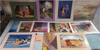 11 - HUGE LOT OF DISNEY LITHOGRAPHS - SEE PICS