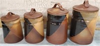 11 - LOT OF 4 MATCHING CANISTERS