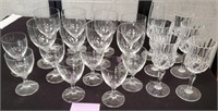 11 - LARGE LOT OF WINE GOBLETS & WATER GLASSES