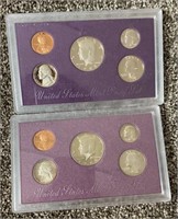 1988 & 1989 Proof Sets