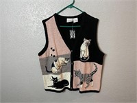 Vintage Blair Boutique Cat Kitten Sweater Vest