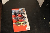 3 sets of adult goggles