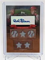 4/10 2010 Topps Sterling Bob Gibson Relic Auto