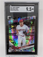 2017 Topps Chrome Mike Trout Prism Ref. SGC 9.5