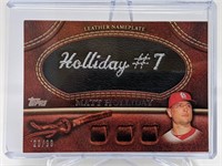 29/99 2011 Topps Leather Nameplate Matt Holliday