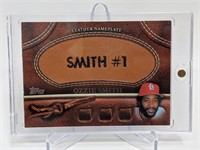 2011 Topps Leather Nameplate Ozzie Smith #MGL-OS